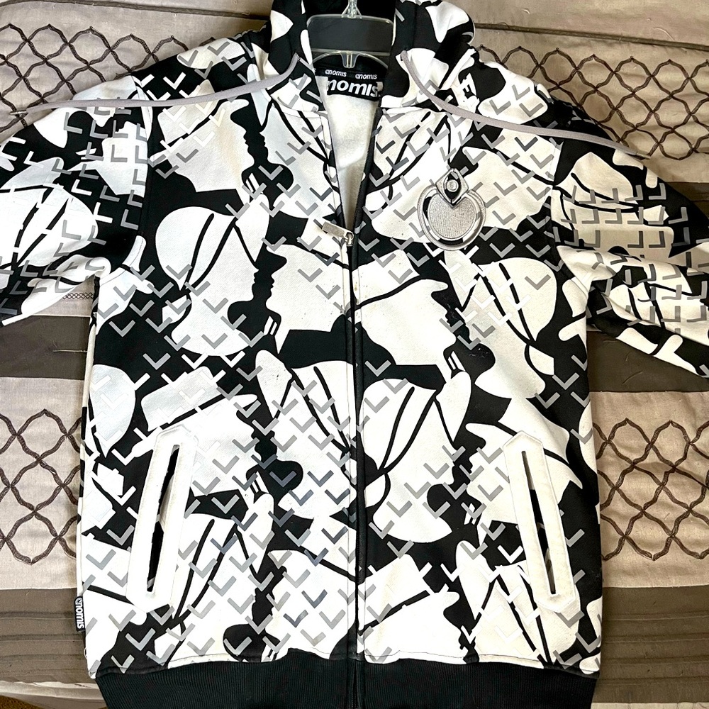 Nomis Hoodie Blk/White Sz. M